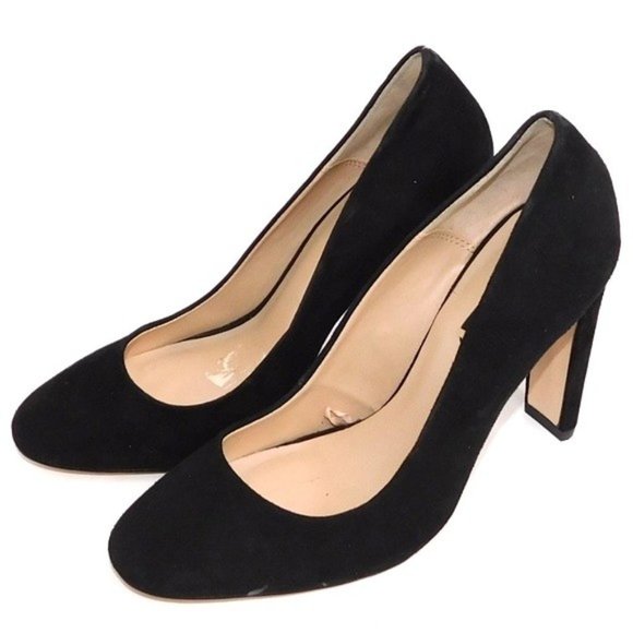 Zara Basic Black Suede Pump - Picture 1 of 12
